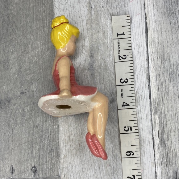 Vintage Signed July 1977 Ballerina Beauty Pink Dress Shoes Statue - Picture 14 of 15